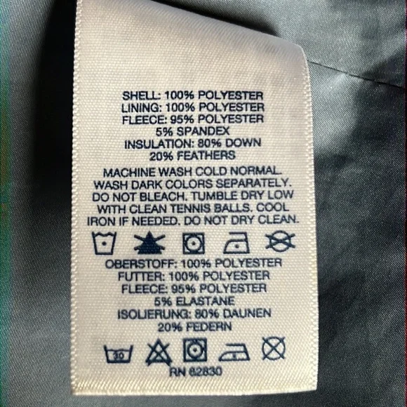 Lands’End Black Down Maxi Coat Sz XS - Picture 12 of 14